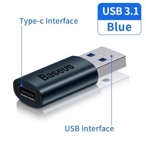 Alternative view of Đầu Chuyển Đổi OTG USB 3.1 BASEUS Từ Type-C Ra USB USB Ra Type-C Cho Macbook Xiaomi Samsung Tốc Độ 10Gbps