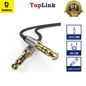 Cáp Âm Thanh BASEUS Yiven M30 Jack 3.5mm Dài 1.5m Kết Nối Đa Năng Các Thiết Bị Ngoại Vi Cao Cấp