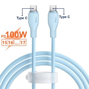 cap sac nhanh 100w baseus type c to type c pudding fast charging cable cho iphone 15 16 samsung laptop tablet huawei xiaomi 29