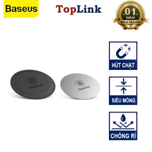 Miếng Dán Kim Loại BASEUS Magnet Iron Suit Dùng Cho Giá Đỡ Điện Thoại Nam Châm, Bám Chắc, Siêu Mỏng, Tương Thích Mọi Dòng Máy