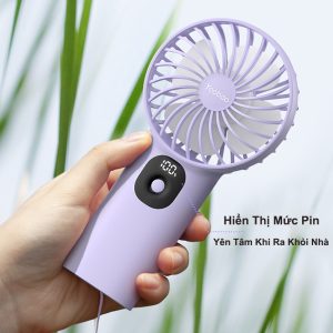 Quạt Mini YOOBAO F3PL Pin 10.000mAh Cầm Tay Để Bàn Tiện Lợi, 3 Cấp Gió, Sử Dụng 36h, Hiển Thị Dung Lượng Pin quat mini cam tay hoac De ban yoobao f3pl 3 cap gio pin 10 000mah su dung 36h hien thi dung luong 16