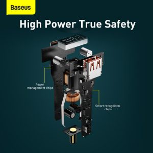 Tẩu Sạc Nhanh Ô Tô 100w BASEUS 1 Cổng USB 1 Cổng PD Công Nghệ Sạc Nhanh Quick Charge QC 3.0 Sạc Đa Thiết Bị, Công Suất Mạnh Mẽ, An Toàn Cho Mọi Chuyến Đi tau sac nhanh O to 100w baseus 1 cong usb 1 cong pd cong nghe sac nhanh quick charge qc 3 0 sac Da thiet bi cong suat manh me an toan cho moi chuyen Di 18