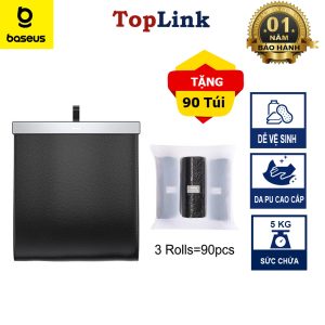 Túi Để Đồ Sau Ghế Ô Tô BASEUS Chất Liệu Da PU Chống Thấm Nước Trọng Lượng Chịu 5KG Phù Hợp Mọi Loại Xe